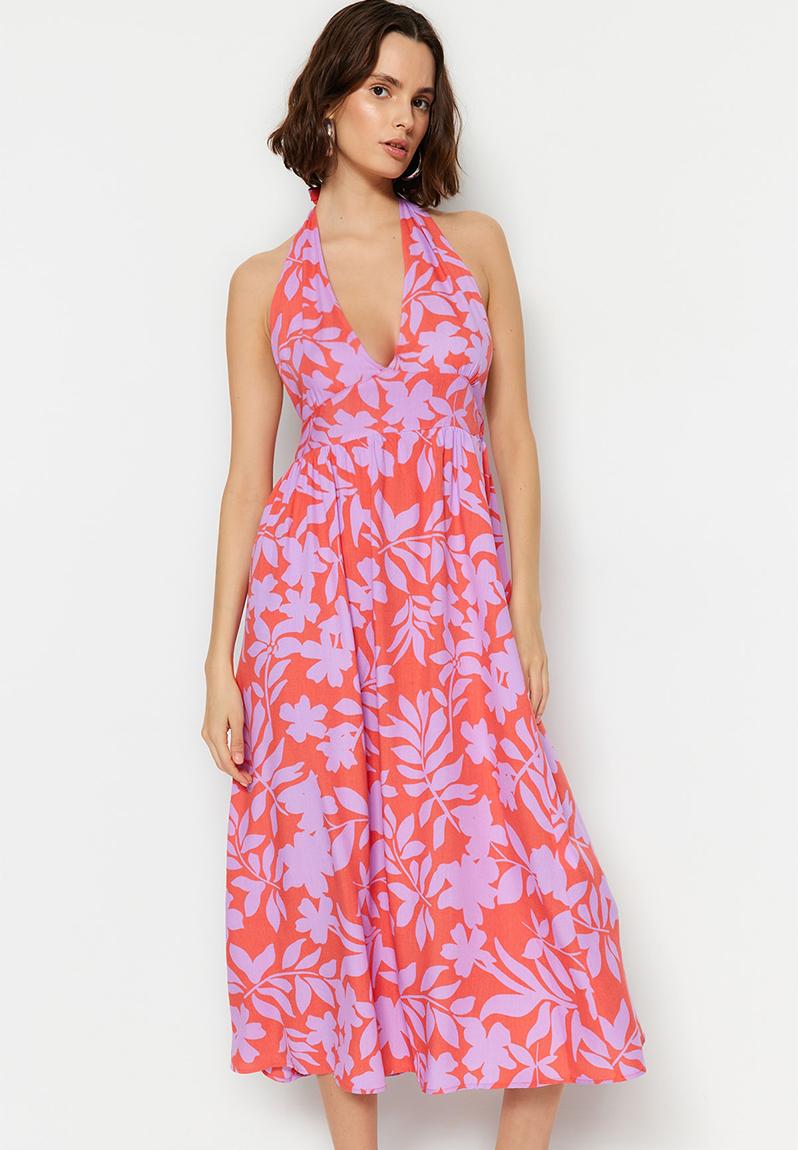 Floral halter neck midi dress - multi6 Trendyol Casual | Superbalist.com