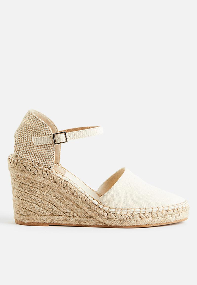 Wedge-heeled espadrilles - natural white - 1134273001 H&M Heels ...