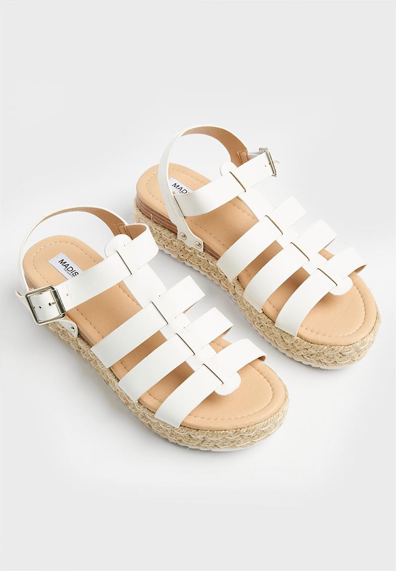 Carmen strappy sandal - white Madison® Sandals & Flip Flops ...