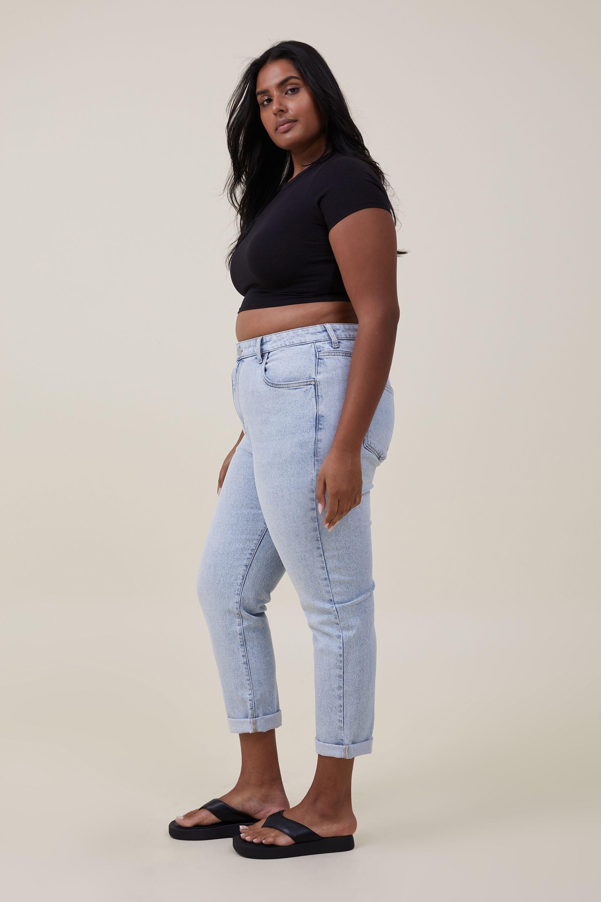 Only Blue Cotton Mom Jeans main image 1