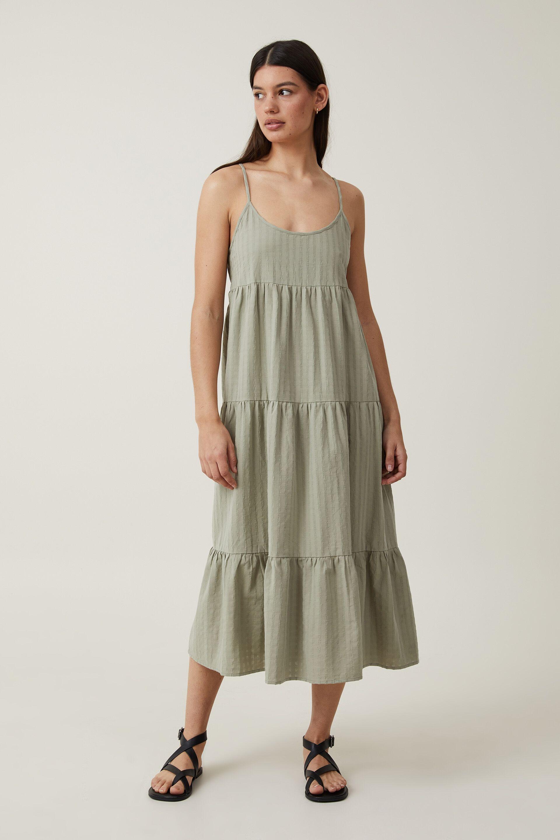 RAGLAN SLEEVE TIE FRONT DRESS DESERT SUNRISE