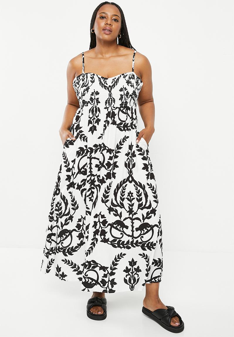 Plus The Shirred Bodice Maxi Sundress - Monkey Me&B Dresses ...