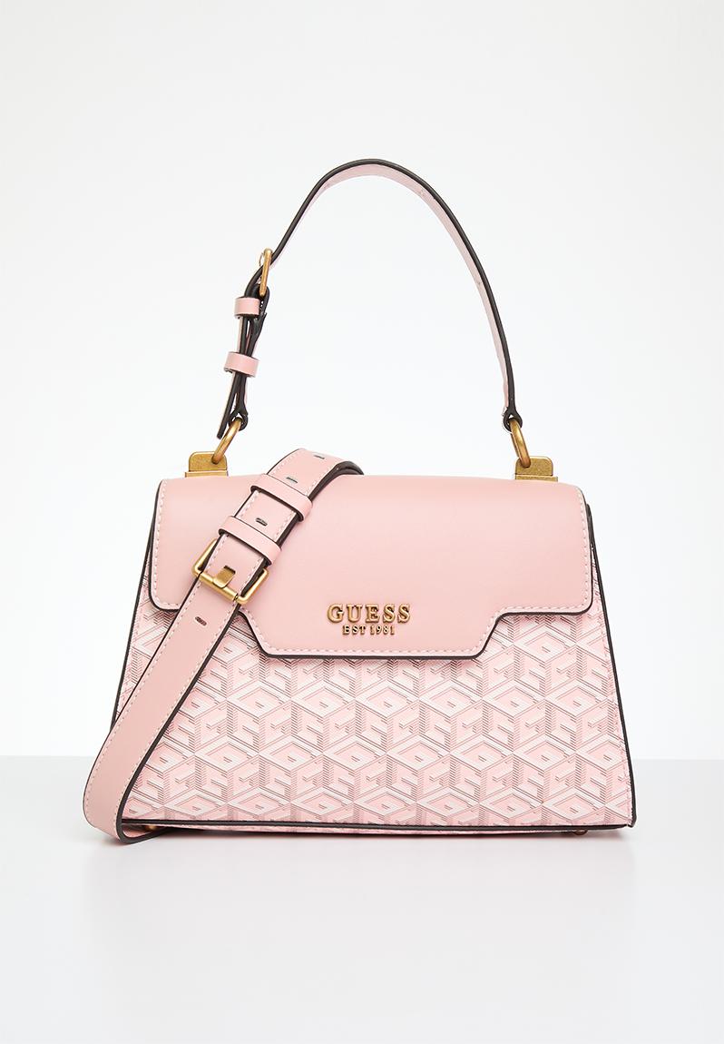 Hallie top handle flap - pale rose logo GUESS Bags & Purses ...