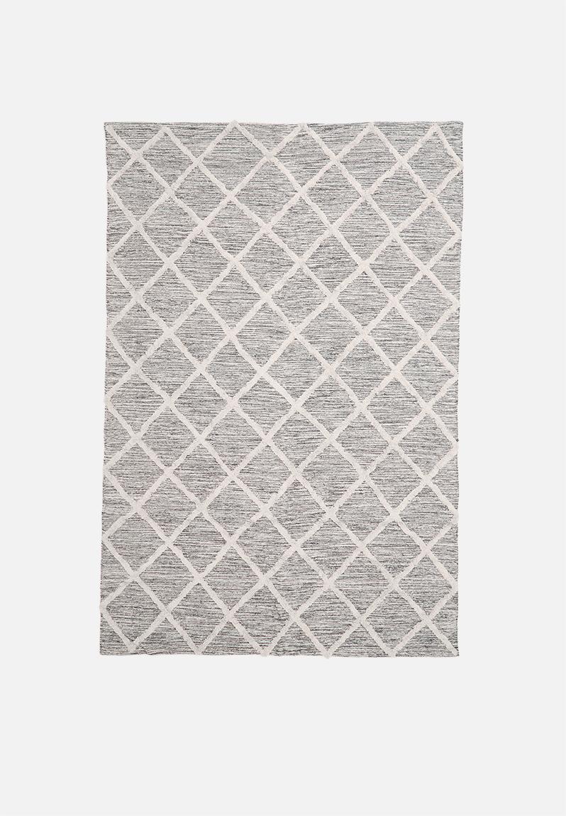 Alexa tufted rug - grey