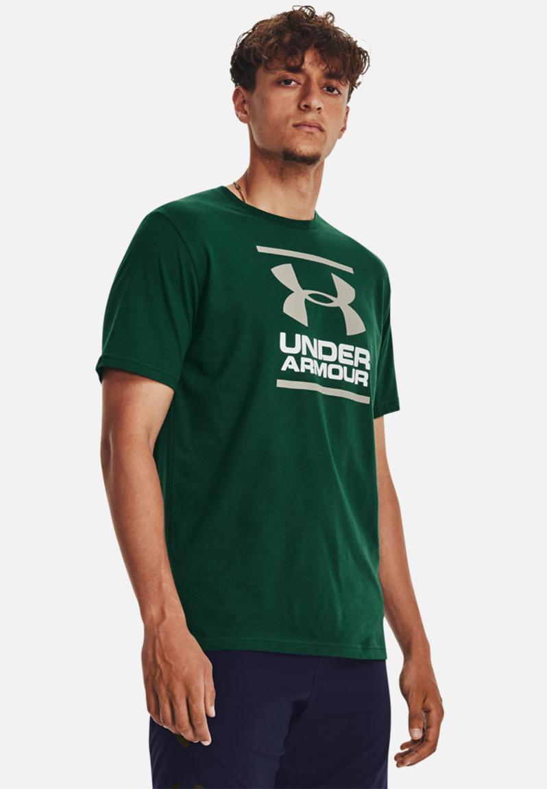 Ua gl foundation short sleeve - green Under Armour T-Shirts ...