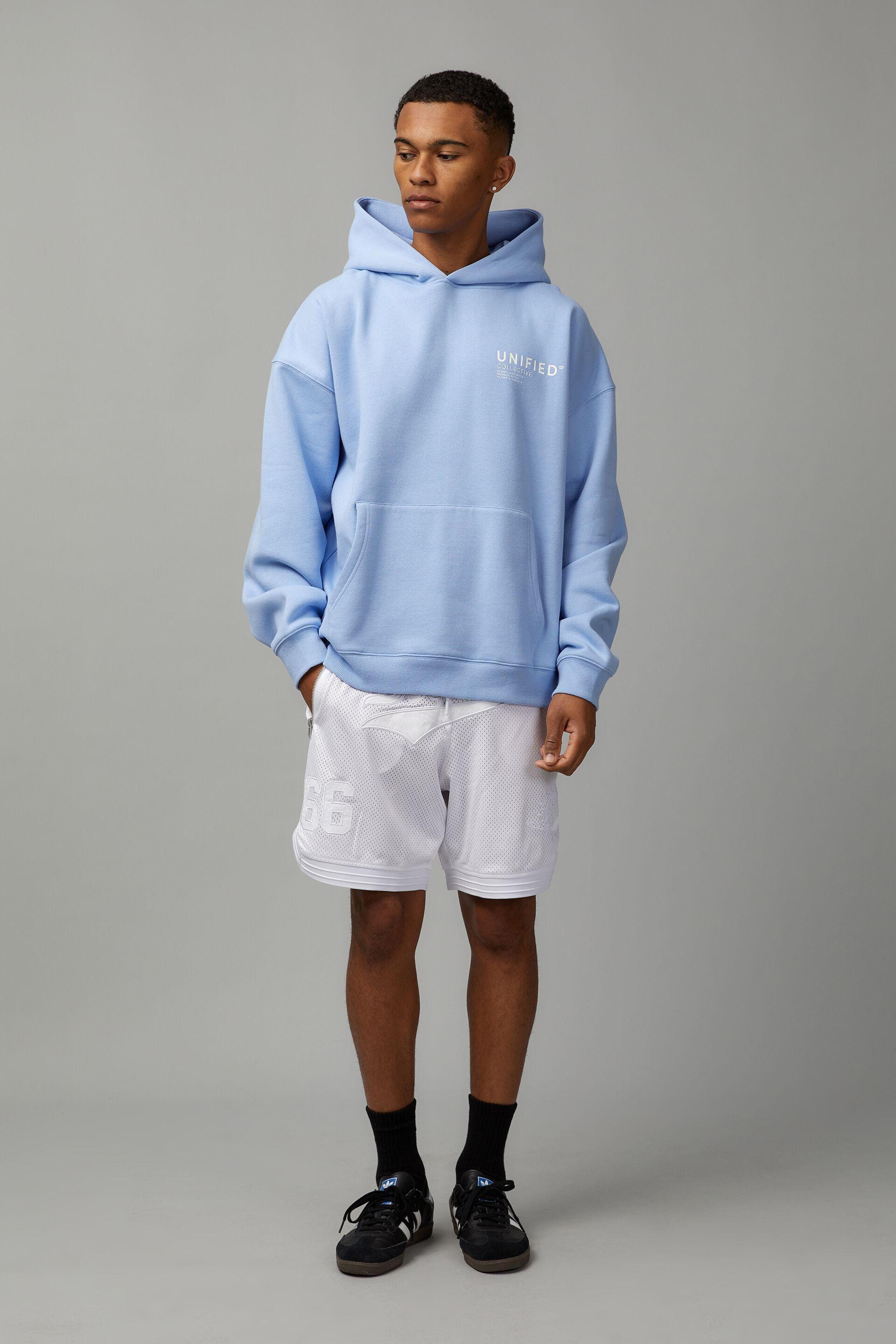 Unified baggy graphic hoodie - carolina blue/unified lock up Factorie ...