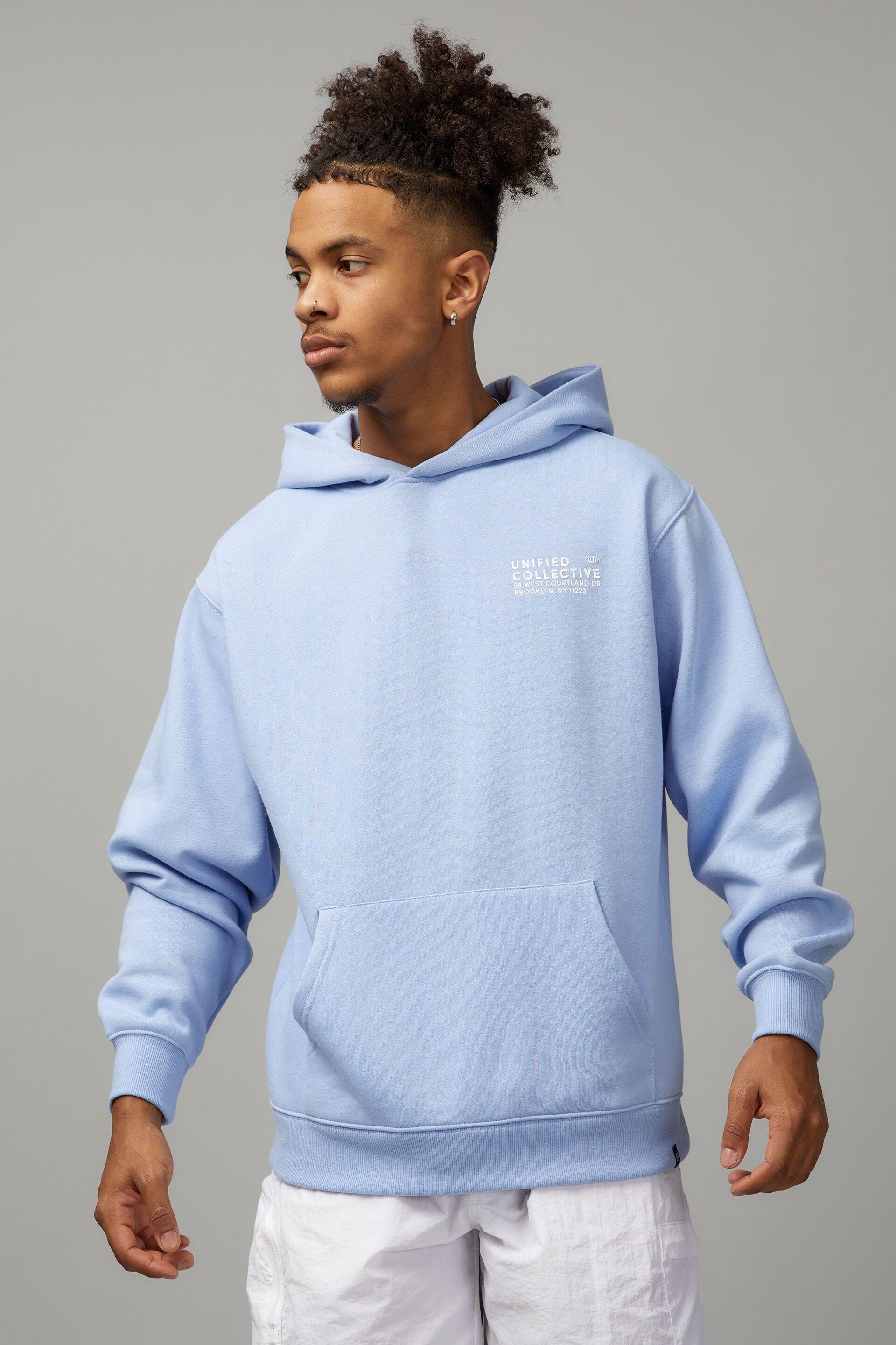 Relaxed unified hoodie - carolina blue/unified lockup Factorie Hoodies ...