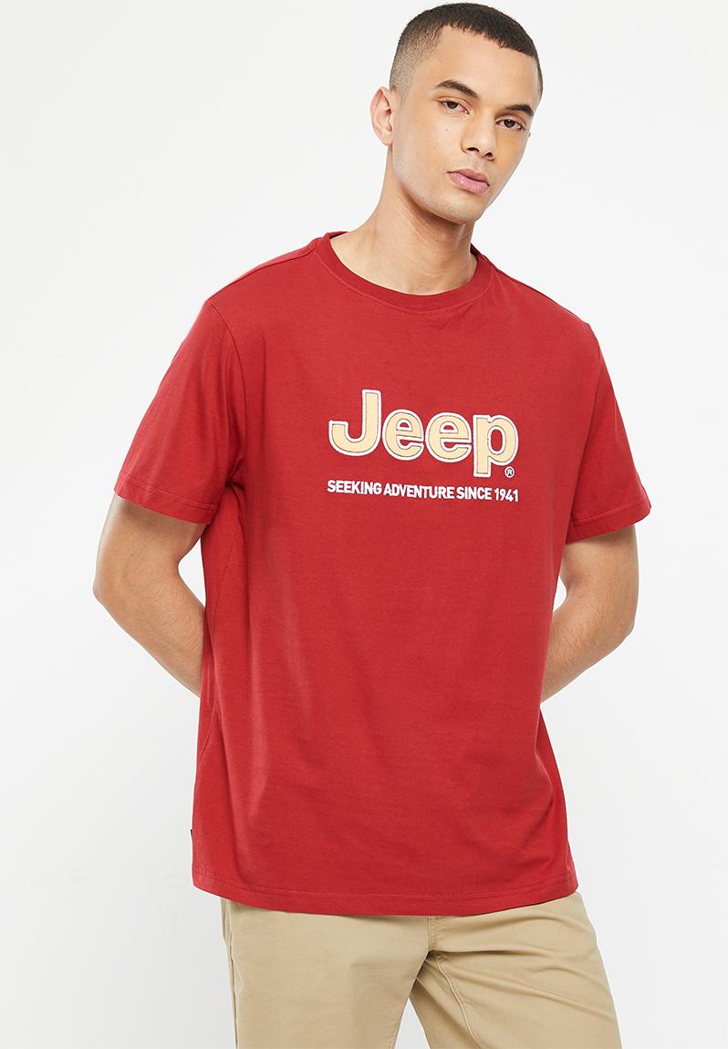 Core logo tee - red JEEP T-Shirts & Vests | Superbalist.com