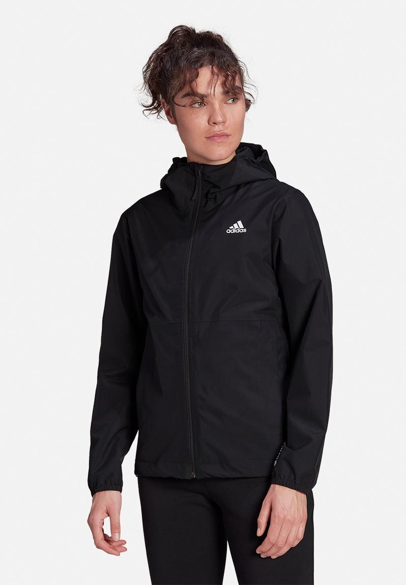 W Ess R.R. jacket - black adidas Performance Hoodies, Sweats & Jackets ...