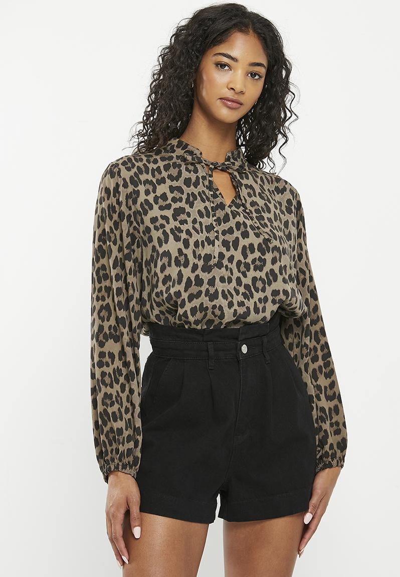 Print mandarin collar blouse - mud Zabaione Blouses | Superbalist.com