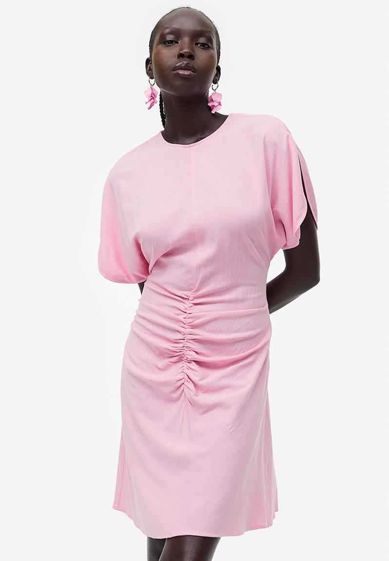 Slit-sleeved dress - light pink - 1189290001 H&M Casual | Superbalist.com