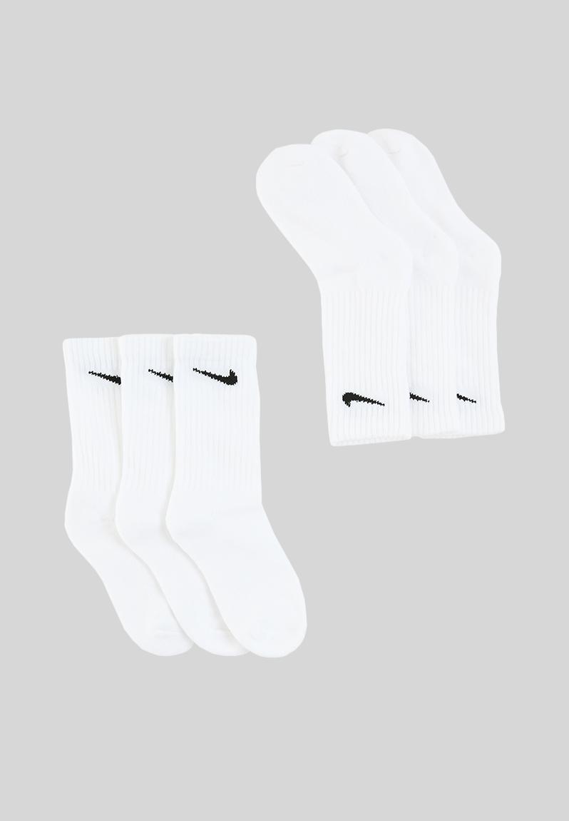 Nike crew socks 3-pack - white Nike Sleepwear & Underwear | Superbalist.com