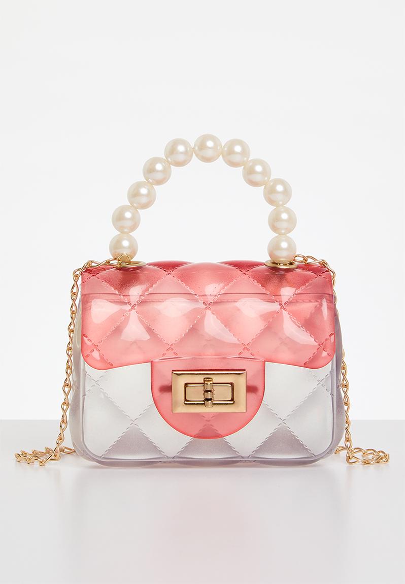 Angels Face Girls Sweetie Pearl Bag in Pink (11cm)