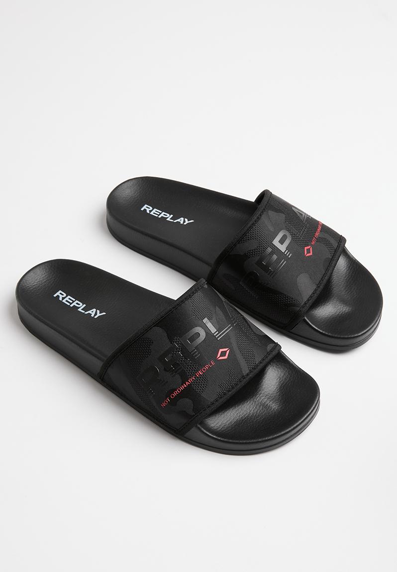 Up bic slide - camo black Replay Sandals & Flip Flops | Superbalist.com