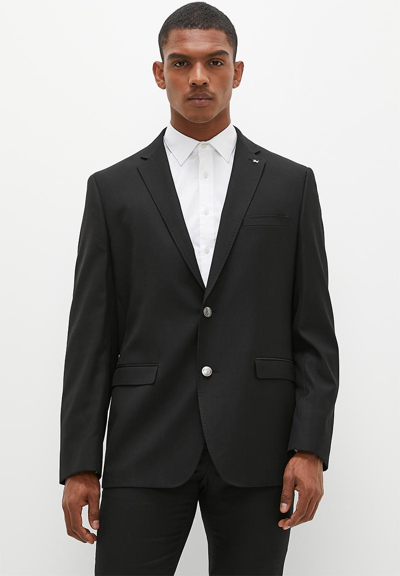 Mens custom fit travel blazer - black POLO Jackets & Blazers ...