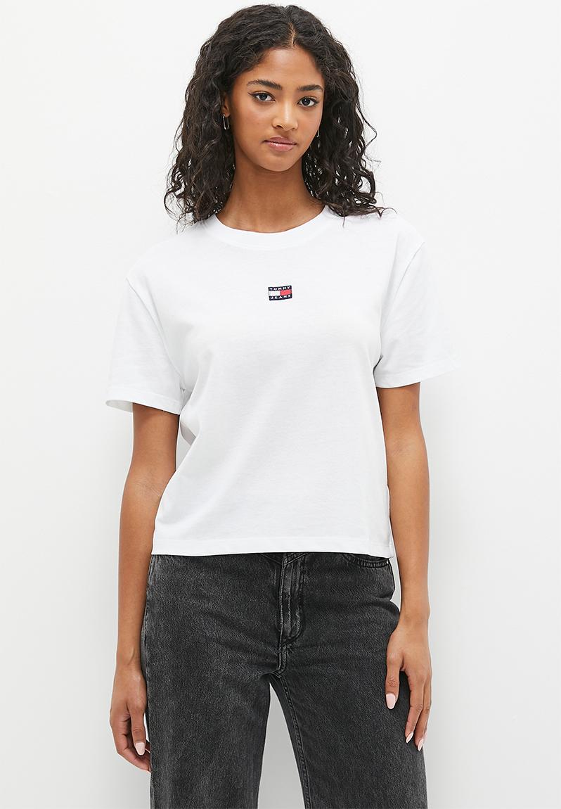 Tjw cls badge tee - white Tommy Hilfiger T-Shirts, Vests & Camis ...
