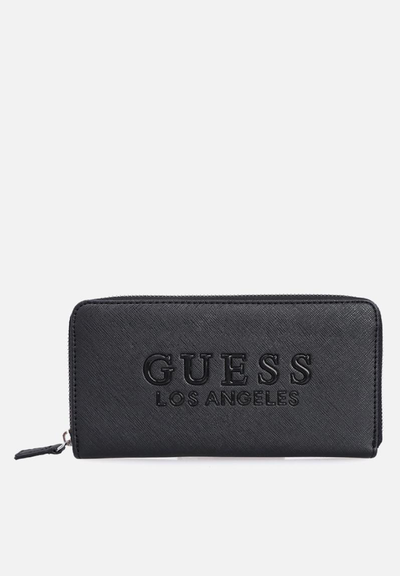 Porte-cartes GUESS Amourtte SLG - Double Zip, Cuir De Qualité, Protection RFID - Format Compact Pour Poche Ou Sac - 10