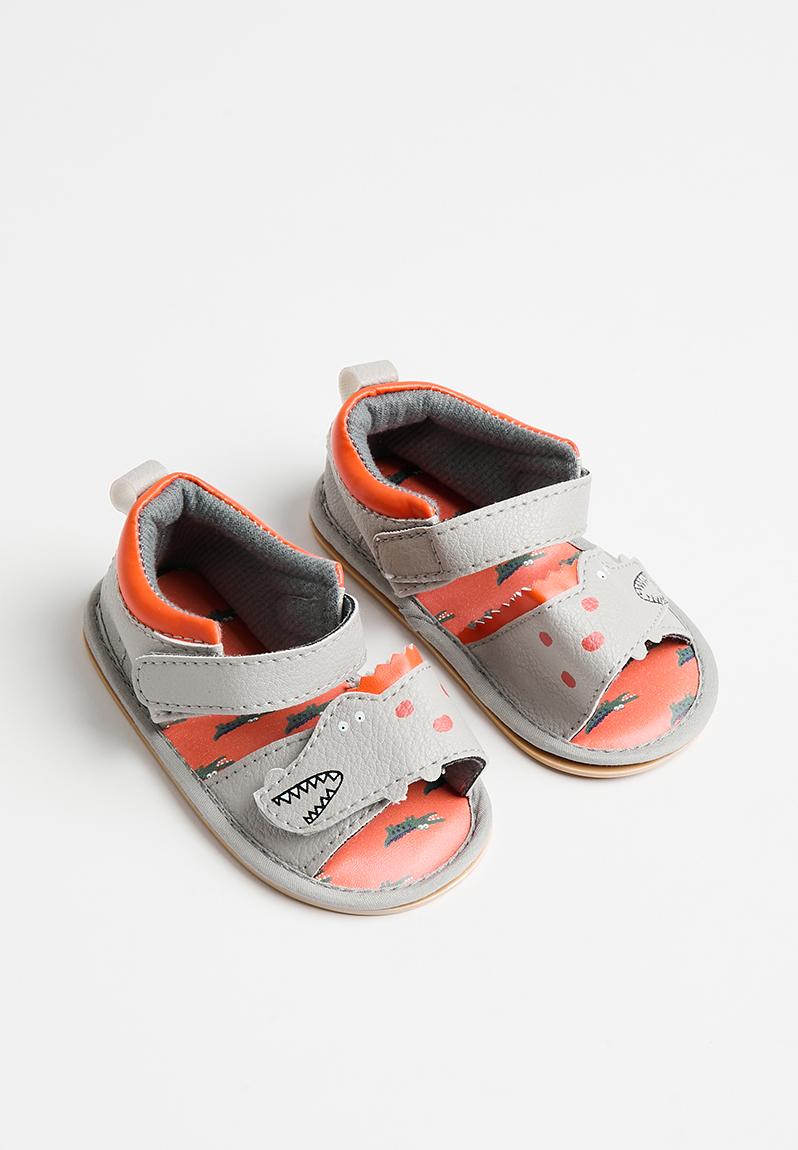 Baby open toe sandals - grey Pop Candy Shoes | Superbalist.com