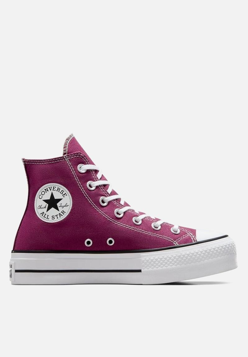 Chuck taylor all star lift hi - a05471c - legend berry/white/black ele ...