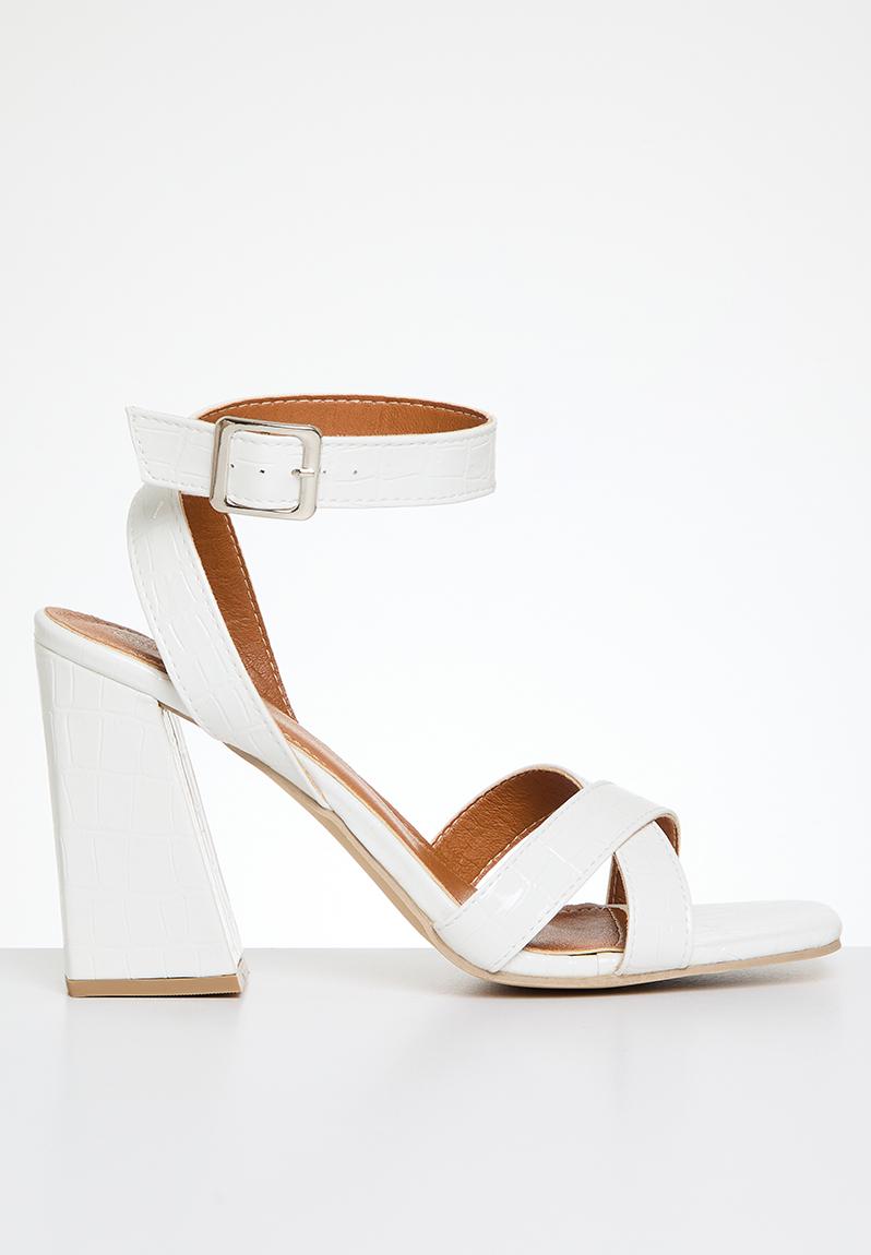 Vera Block Heel White Superbalist Heels Superbalist Com