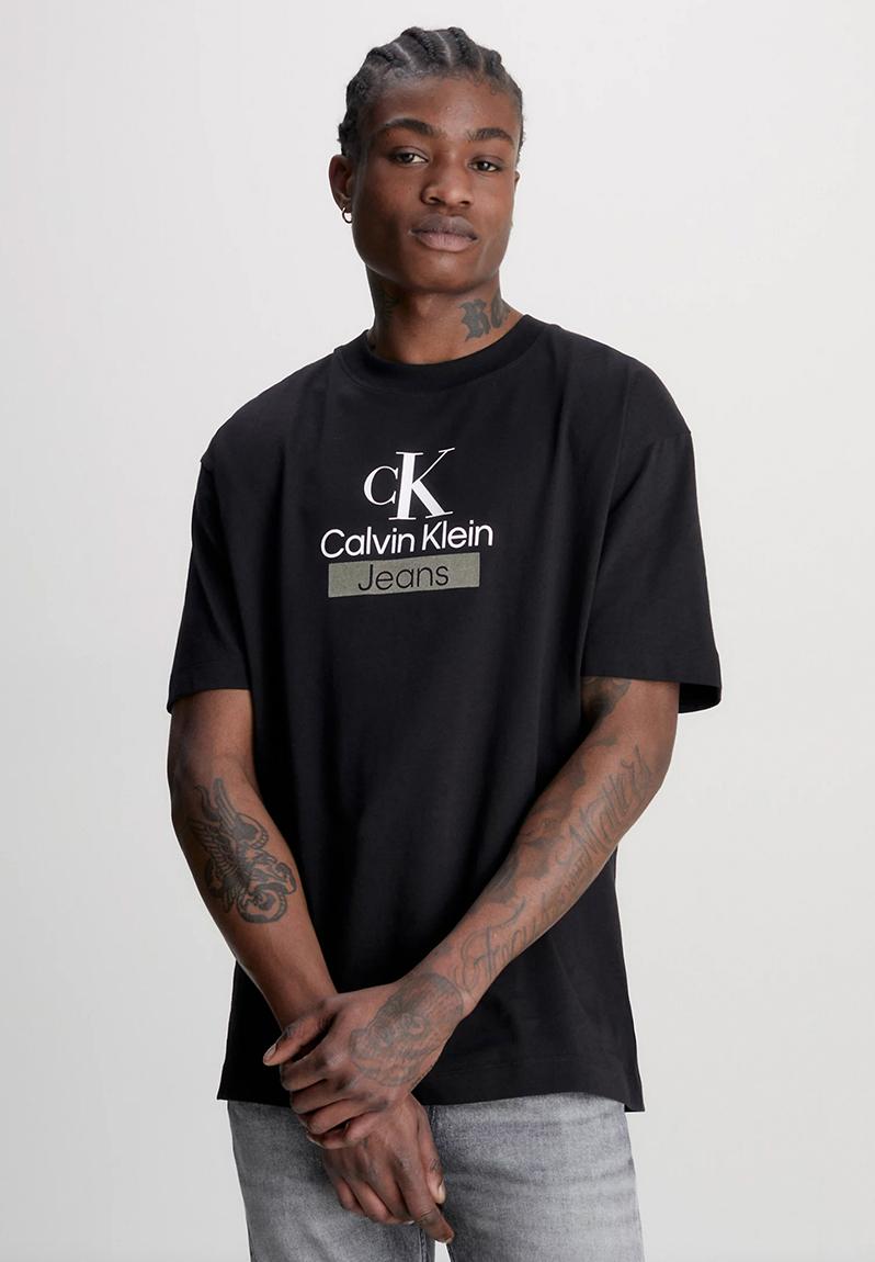 Stacked archival tee - Ck Black CALVIN KLEIN T-Shirts & Vests ...