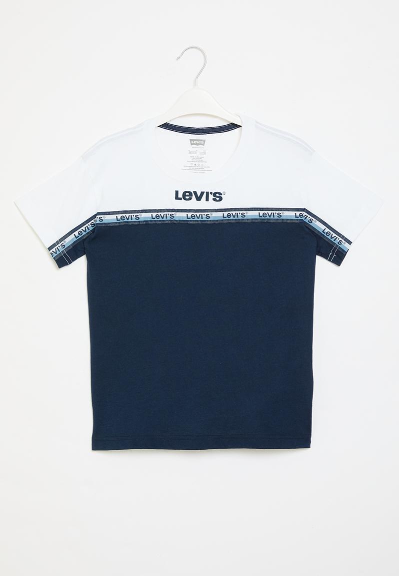 T-Shirt Levi's Garçon 2-8 Ans - 100% Coton - Col Officier - Graphique LVB - Style Dénim