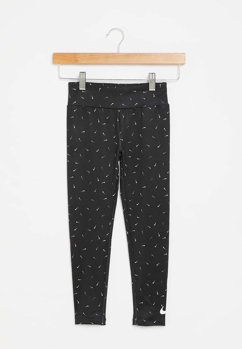 Nike Large Swoosh Logo Black Leggings main image 1