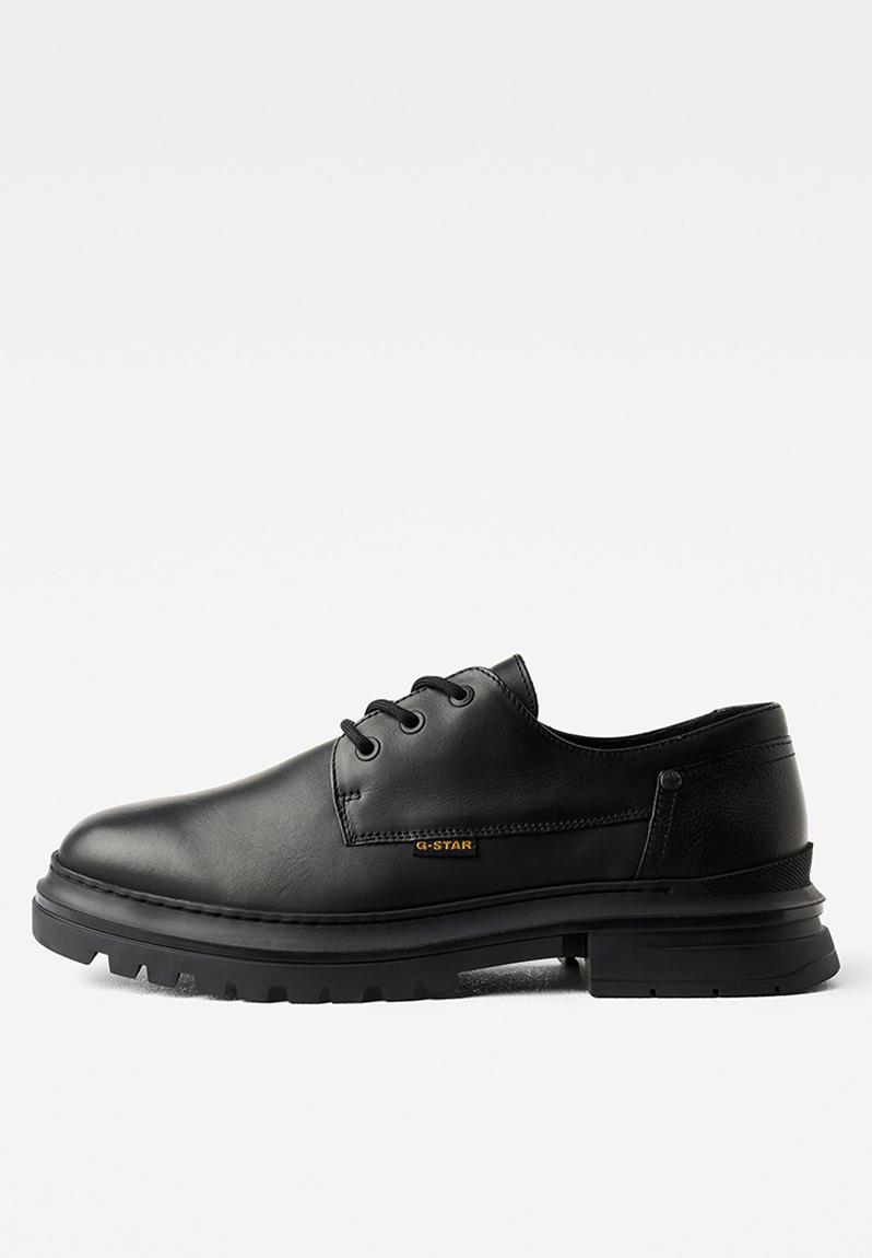 Millery Derby Leather Black G Star Raw Formal Shoes 