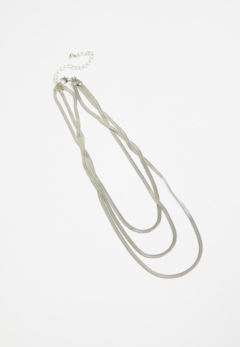 Gabriella multi row chain - silver Tessa Design Jewellery | Superbalist.com