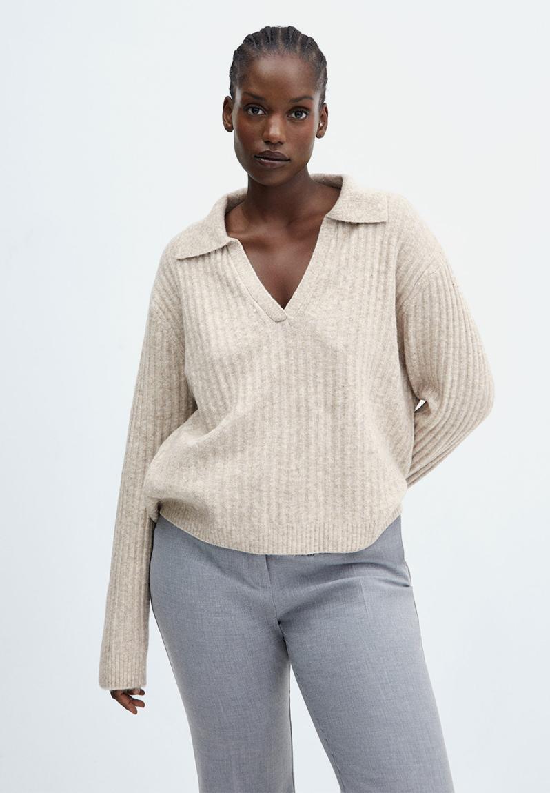 Plus sweater bowl - light pastel gray MANGO Tops | Superbalist.com