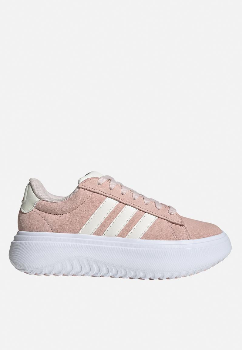 Grand court platform suede - wonder quartz/off white/ftwr white adidas ...