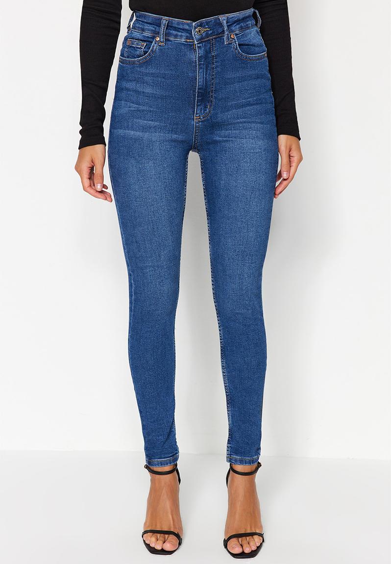 High waist skinny jeans - dark blue2 Trendyol Jeans | Superbalist.com