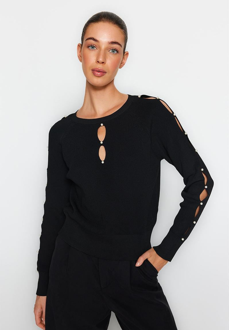 Pearl Detail Sweater
