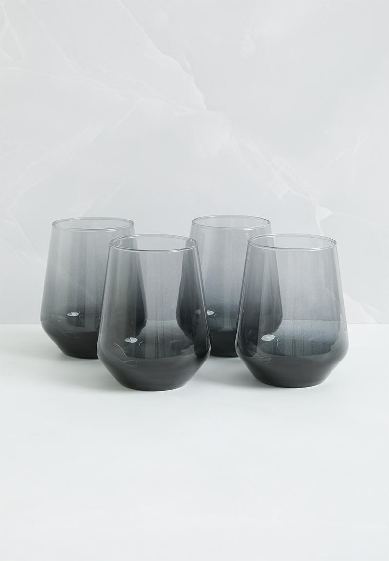 Tigua Highball Set Of 4 - Onyx Excellent Houseware Drinkware ...