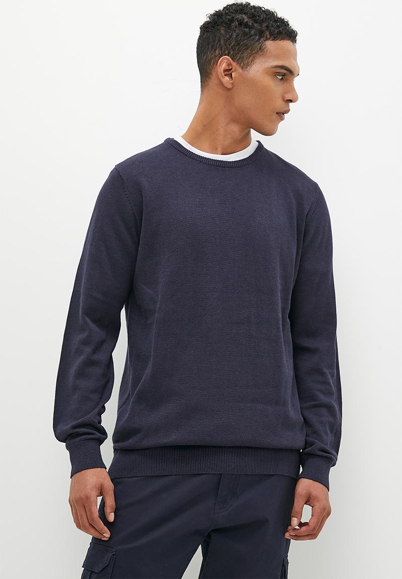 Cotton crew - marine mel French Connection Knitwear | Superbalist.com