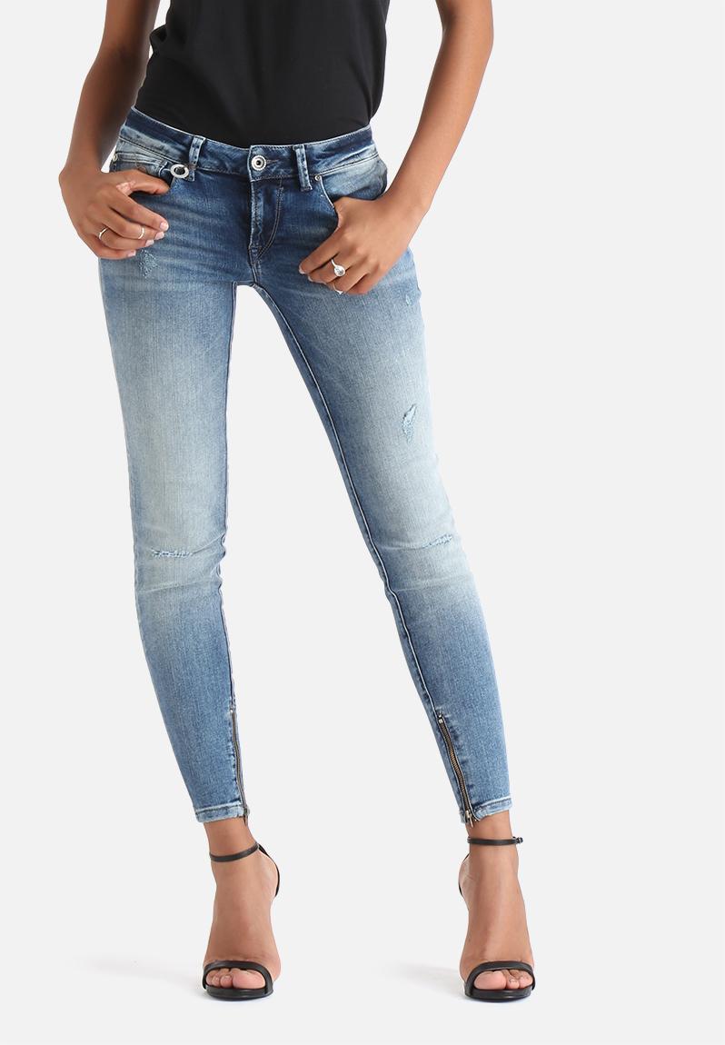 Carrie Low Ankle Skinny - Medium Blue Denim ONLY Jeans | Superbalist.com