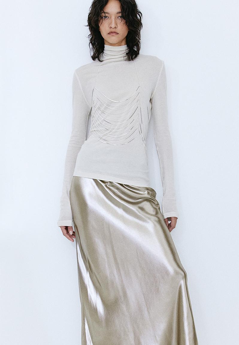 VMKAJE Long Skirt - Silver main image 1