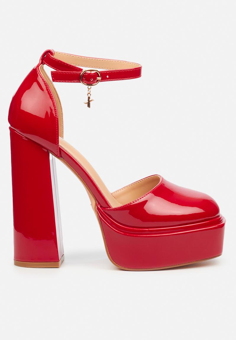 Trigger 1 platform shoe - red