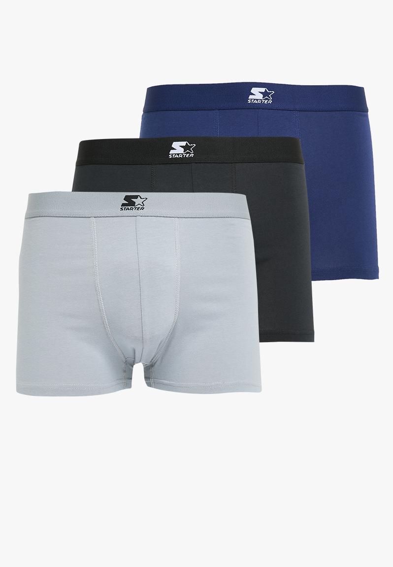 Starter Briefs 3 Pack - Black/Navy/Grey Starter Underwear | Superbalist.com