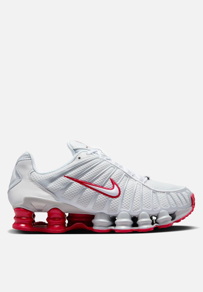 W nike shox tl - fz4344-001 - platinum tint/white/gym red