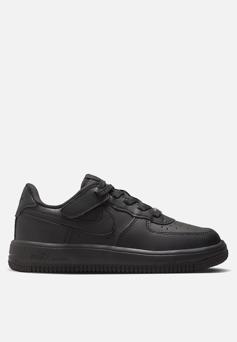 Nike Force 1 Low Easy-on Pre-School - Black/Black-Black Nike Shoes ...