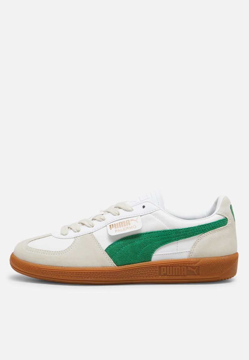 Palermo Lth - 396464 07 - PUMA White-Vapor Gray-Archive Green PUMA ...