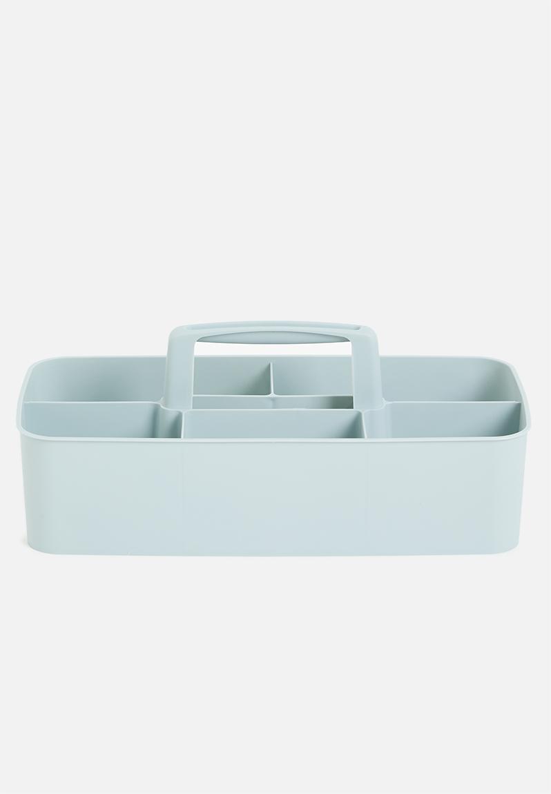 Stackable compartment box - blue Storage Solutions Storage ...