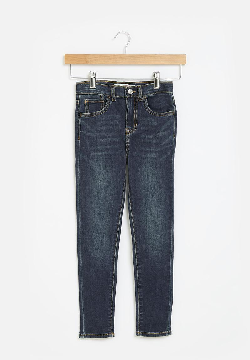 Gonna Denim Levi's High Rise Per Bambine - Taglie 2-8 Anni, Lavaggio Chiaro, 5 Tasche - Foto 5