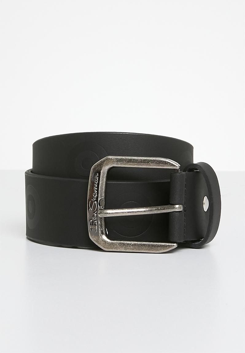 Target Emboss Leather Belt - Black Ben Sherman Belts | Superbalist.com