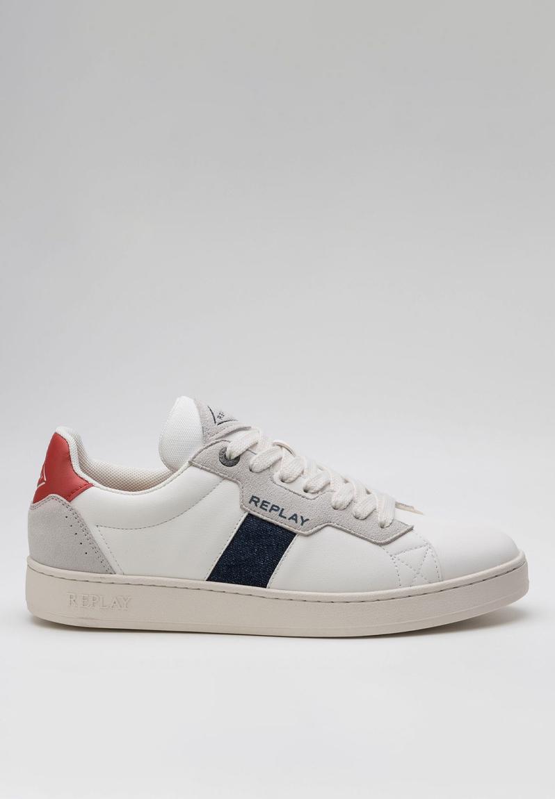 Smash - smash denim - white & red Replay Sneakers | Superbalist.com