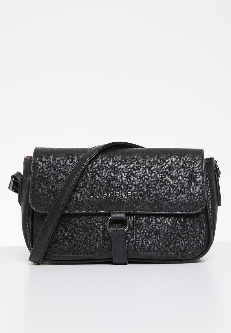 Jasmine flapover crossbody sling-black Jo Borkett Bags & Purses ...