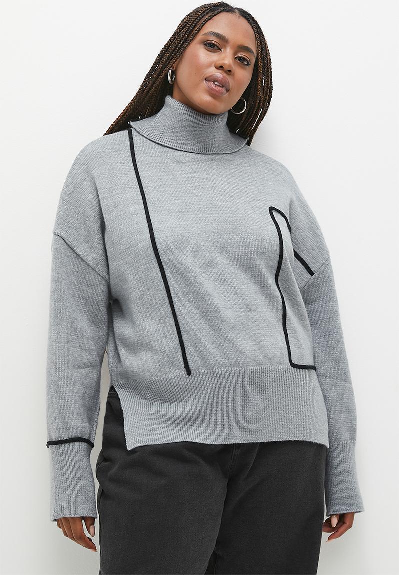 5919 Yellow Plain Turtle Neck Jumper