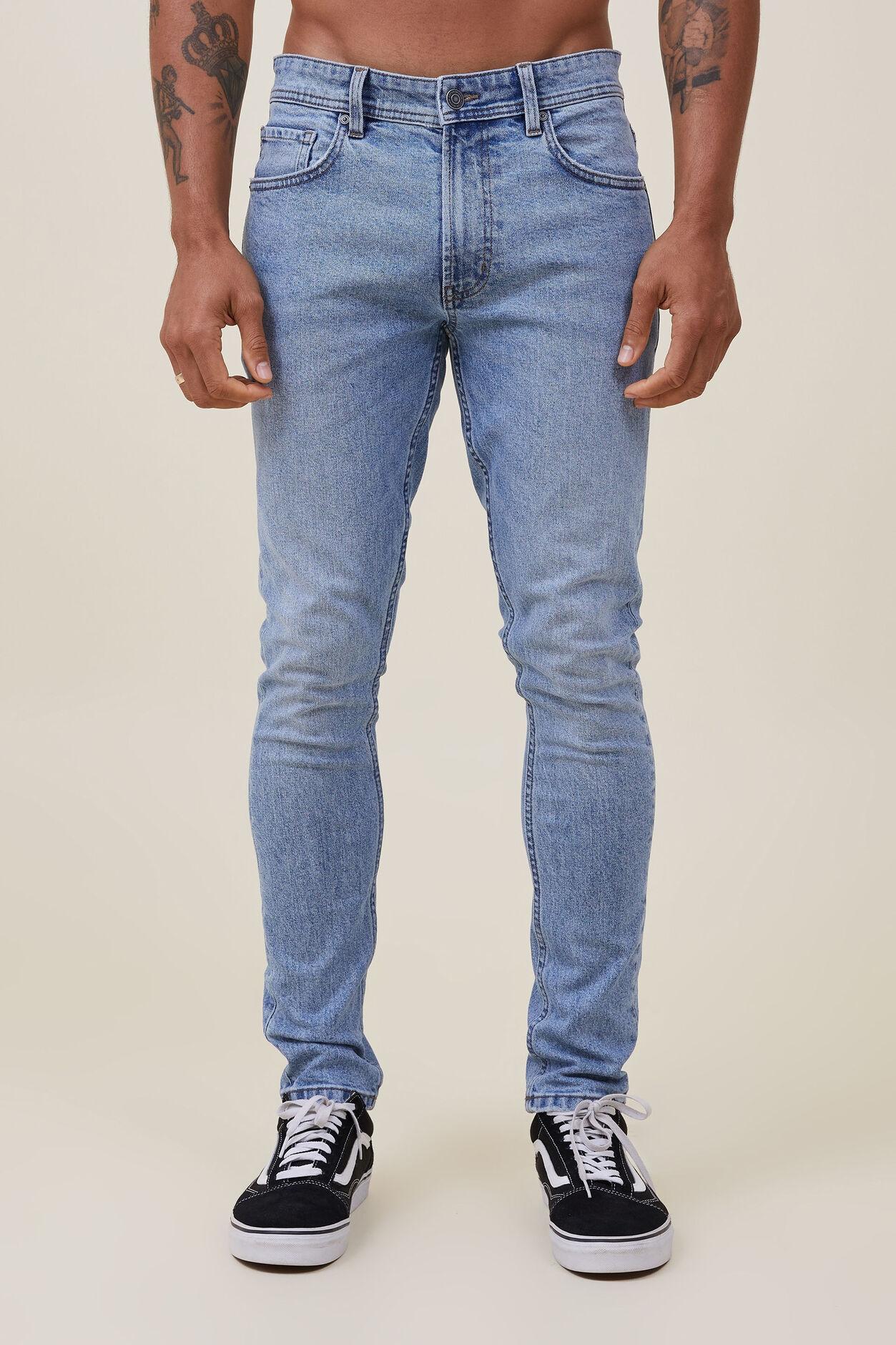 Met Blue Cotton Skinny Jeans main image 1
