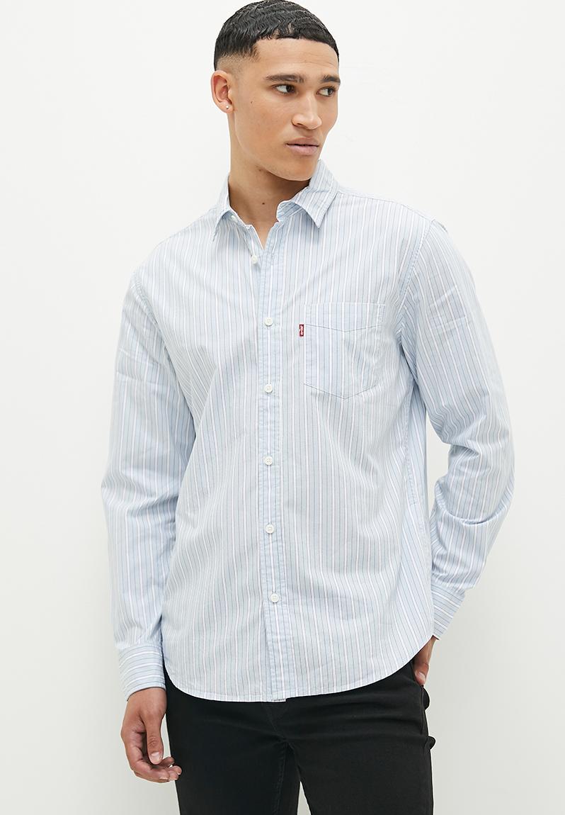 Classic 1 Pkt Standard - Jenny Stripe Niagra Mist Levi’s® Shirts ...